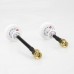 2 PCS Emax Pagoda 2 5.8G 50mm/80mm 5cm/8cm LHCP/RHCP White/Red FPV Antenna SMA 