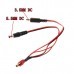 T Plug To DC 5.5mm 3.5mm 12V Male Power Supply Cable for FPV Monitor 