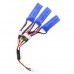 JJRC 3 In 1 7.4V 450MAH 35C Lipo Battery Set With Charging Convert Cable For Emax Babyhawk FPV Racer