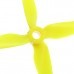 2 Pairs Furiousfpv RageProp 3054-4 3x5.4x4 Race Edition 4-blade Propeller CW CCW Yellow