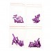 40PCS 7075 M3*6 M3*8 M3*10 M3*12 Screws for FPV Racer Purple Red Blue Gold Green Orange