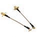 Turbowing MMCX to SMA/RP-SMA Female Flange FPV Antenna Extension Cord