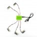 5PCS Eachine E010 E010C E011 E013 3.7V 260MAH 45C LIPO Battery Charger Sets