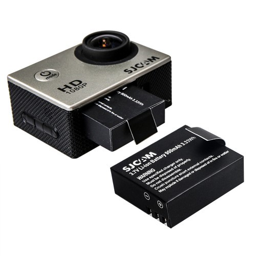 thumbnail image 2 of 4 Pack 900mAh 3.7V Li-ion Batteries + USB Dual Charger For SJCAM SJ4000 / SJ5000 Action Cam 2 of 5
