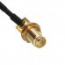 2PCS L Type 90 Degree SMA Female to Ipex Adapter Extend Cable Connetor 15CM for RC Racing
