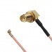 2PCS L Type 90 Degree SMA Female to Ipex Adapter Extend Cable Connetor 15CM for RC Racing