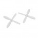 10 Pairs KingKong 2535 63.5mm PC 4-blade Propeller CW CCW 1.5mm Mounting hole Bright Green and White