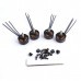4 PCS Tattu TA-2305 2305 2405KV 2-4S Brushless Motor with Nuts and Screw Driver for Racing Drone