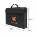 38x28x7.5cm Double-layer Fireproof Explosion Proof LiPo Battery Portable Safety Protective Bag