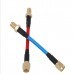 2PCS Aomway CBA004 80mm FPV Antenna Extension Cord Wire Prolonging Adaptor SMA Male Blue