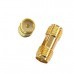 2PCS RP-SMA Female to RP-SMA Female RF Coaxial Adapter Connector