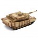 ToogLi 1/24 27MHZ 40CM US M1A2 Remote Control Car Tank With Light Sound Military Vehicle Model Toys