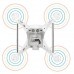 2Pcs Colorful Flash LED Propeller 9450 Blade USB Charger Rechargeable for DJI Phantom 4/4 Pro Series
