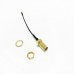 Frsky RF Coax RP-SMA Female to IPEX Antenna Connector 70mm for X9D Plus QX7 DJT DFT DHT 