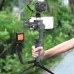 Universal L-Type Handheld Gimbal Holder LED Microphone Mount For DJI Osmo Mobile 2 Smooth 4