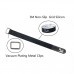 2Pcs RJXHOBBY 150-400mm Non Slip Silicone Metal Buckle Battery Straps Black for RC Model