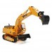 LCF 338 1/20 2.4G 16CH Rc Excavator Digger Truck W/ Sound Smoke LED Light Engineer Truck Toy 