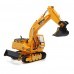 LCF 338 1/20 2.4G 16CH Rc Excavator Digger Truck W/ Sound Smoke LED Light Engineer Truck Toy 