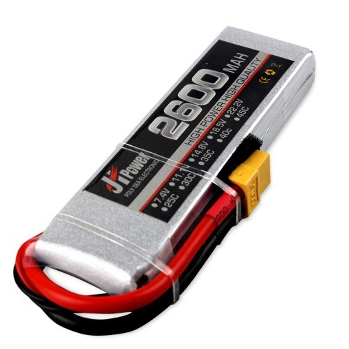 JH Lipo RC Car Battery 26002s35c 7.4v T/TX60 Plug For 1/10 RC Car