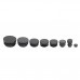 5 Pcs Carbon Fiber Tube End Cap 10mm 12mm 16mm 18mm 20mm 22mm 25mm 30mm Chock Plug Waterproof Dustproof For Multirotor RC Aircraft 