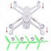 Body Cover Shell with 3-blade Propeller Props for Hubsan H501S RC Drone Drone