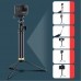 Multifunctional bluetooth Extension Rod Selfie Stick Tripod With 360 Degree Gimbal Stabilizer For GoPro Action Camera Mobile Phone