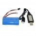 3PCS Fayee FY004A Upgraded 7.4v 2000mAh 20C 2S Lipo Battery +USB Cable +Low Electric Alarm
