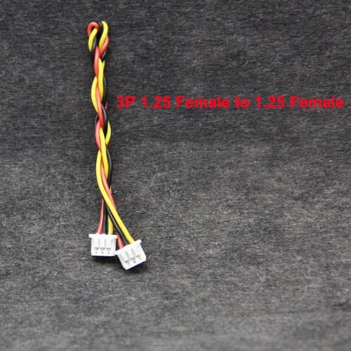 DIY 1.25mm 3Pin Male Female Connectorplug Adapter Cable for FPV Camera