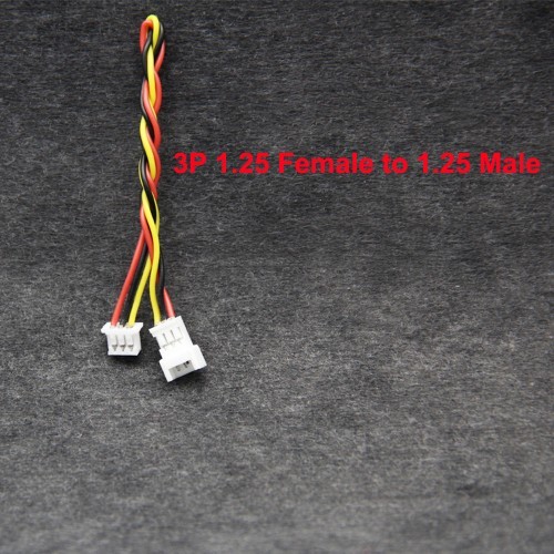 DIY 1.25mm 3Pin Male Female Connectorplug Adapter Cable for FPV Camera
