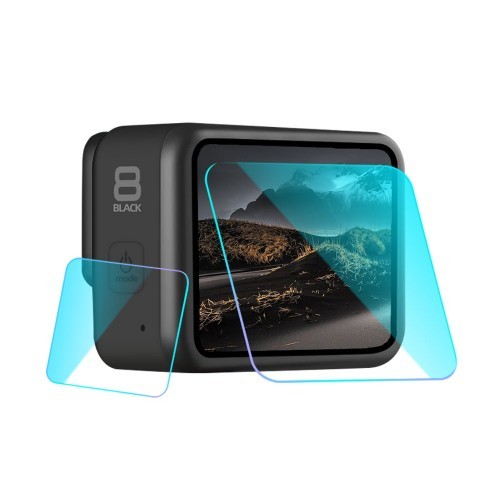 Transparent Camera Lens LCD Display Tempered Glass Protective Film For GoPro HERO 8 Black FPV 