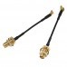 2pcs PandaRC MMCX to SMA/RP-SMA Female Adapter Connector Cable 70mm for PandaRC VT5804/Flytower