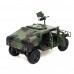 HG P408 Upgraded Light Sound Function 1/10 2.4G 4WD 16CH Remote Control Car U.S.4X4 Military Vehicle Truck without Battery Charger