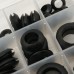 125Pcs O-rings Rubber Band Sealing Guard Protection Ring 7/9/12/16/20/22/25mm with Storage Box for RC Model 