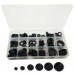 125Pcs O-rings Rubber Band Sealing Guard Protection Ring 7/9/12/16/20/22/25mm with Storage Box for RC Model 