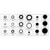 125Pcs O-rings Rubber Band Sealing Guard Protection Ring 7/9/12/16/20/22/25mm with Storage Box for RC Model 