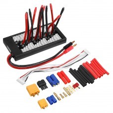 EUHobby DIY Plug 2-6S Lipo Battery Parallel Charger Board Support for IMAX B6 ISDT Q6 Nano HOTA H6 Pro D6 A6 Charger