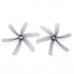 HQProp Duct-75MMX6 75mm 3 Pitch 6 Blades Grey Propeller for FPV Racing Drone Cinewhoop  (2CW+2CCW)-Poly Carbonate