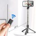Extendible Selfie Stick Tripod for Gopro/DJI Action/Insta 360/Xiaoyi/SJcam Sports Camera/Micro SLR/Phones with Phone Holder Phone Remote Controller