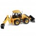 Double E RTR E589 1/20 2.4G 11CH Remote Control Excavator JCB Backhoe Loader Light Sound Construction Truck Vehicles Models