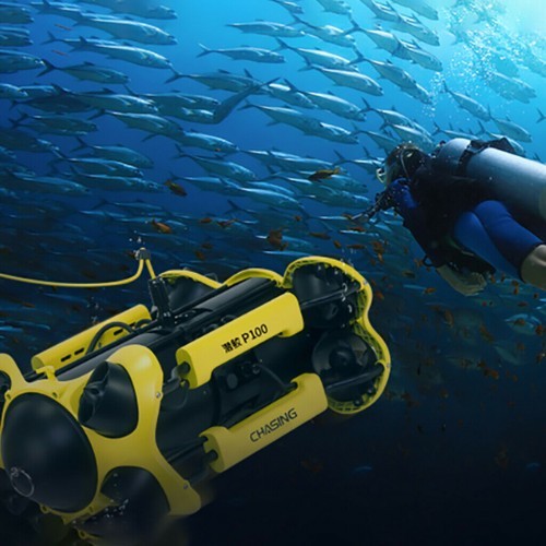 CHASING M2 P100 ROV 100m Underwater Drone Rescue Robot with 4K EIS UHD ...