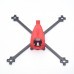 AuroraRC FUNNY125 125mm 2.5 Inch Toothpick Frame Kit 3K Carbon Fiber & TPU Red / Black / Blue