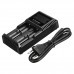 NITECORE D2 Smart Battery Charger 18650 Dual Slot Intelligent Digicharger for Li-ion IMR LiFePO4 22650 14500 AA AAA Battery