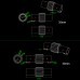 RJX Hobby RJX3156 30mm 35mm 40mm 45mm Folding Arm Carbon Tube Connector Clip Seclf-lock Folding Rack Parts for RC Agriculture UAV Drone