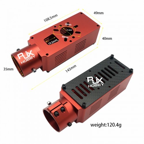 RJX Hobby RJX3162BK 30mm / 35mm Motor Mount Kit for 80A 100A ESC Motor