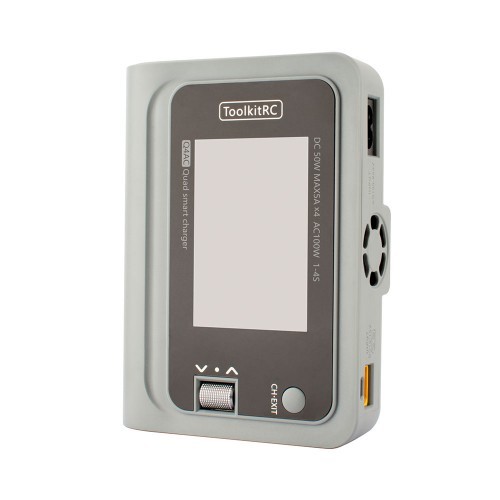 ToolkitRC Q4AC 4x50W 5A AC 100W 4 Ports DC Smart Charger Discharger