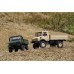 LDR/C LD-P06 1/12 2.4G RWD Remote Control Car Unimog 435 U1300RC w/ LED Light Military Climbing Truck Full Proportional Vehicles Models Toys