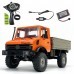 LDRC 1201 1/12 2.4G RWD Remote Control Car Unimog 435 U1300RC with Differential Lock Transmission Gearbox LED Light Military Climbing Truck Full Proportional Vehicles Models Toys