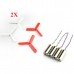 2X Eachine 3-blade Propeller 8Pcs & 8.5x20mm Coreless Motor 4Pcs for DIY Micro FPV Drone Frame