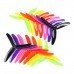 7 Pairs Kingkong 5X4X3 5040 5 Inch 3-Blade Rainbow Colorful Propeller CW CCW for FPV Racer 