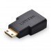 Mini HDMI Male C Type to HDMI Female A Type Adapter Support HD 1080P HDMI V1.4 For FPV Goggles